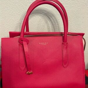 Radley London Fuchsia Leather Satchel